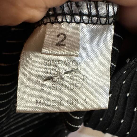 Ruti Scuba Essential Top Polka Dot Black Size 2/ Medium Lagenlook Casual - Picture 4 of 6